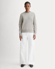 womens-french-terry-relaxed-crewneck-heathered-grey | primary