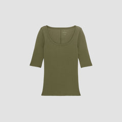 womens-supima-micro-rib-scoop-neck-kalamata | alt