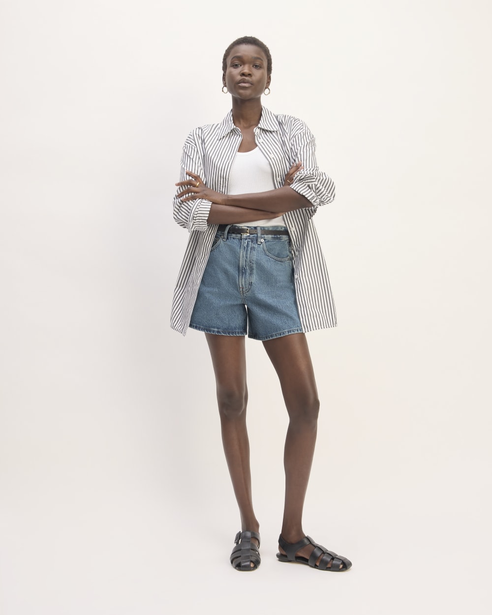 womens-a-line-denim-short-mid-blue | primary