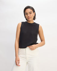 womens-organic-cotton-open-stitch-tank-black | primary