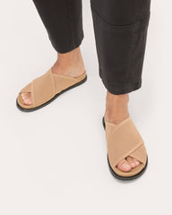 womens-reknit-crossover-slide-caramel | alt