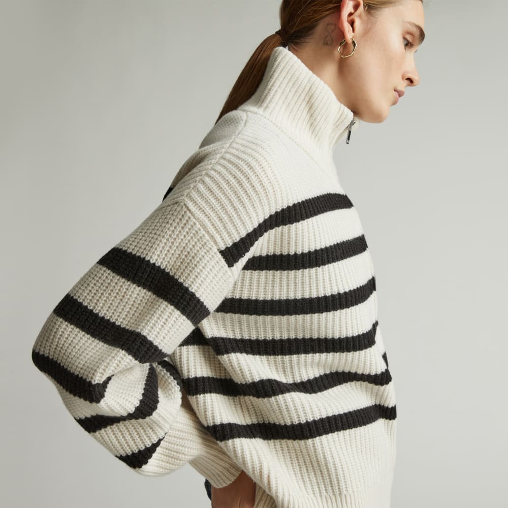womens-felted-merino-halfzip-sweater-black-bone