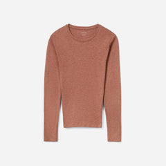 womens-organic-cotton-slim-ls-crew-hthr-brown | primary