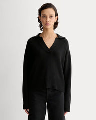 womens-cotton-boxy-polo-black | primary