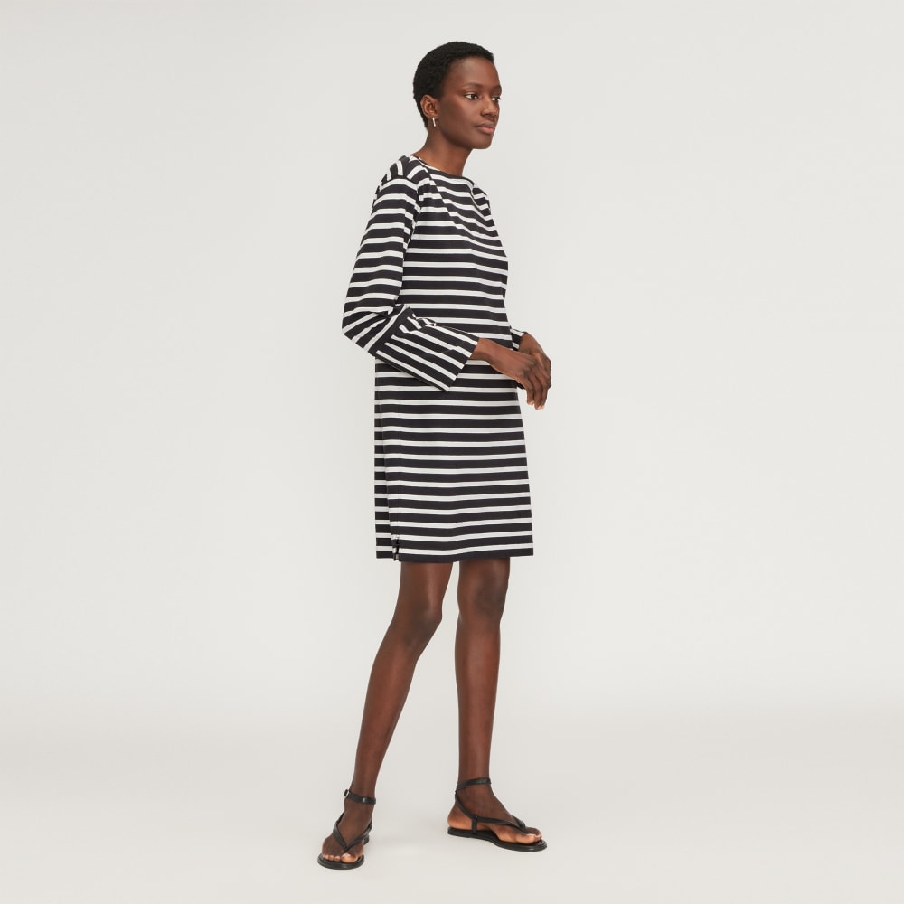womens-organic-cotton-striped-tee-dress-black-canvas-tan