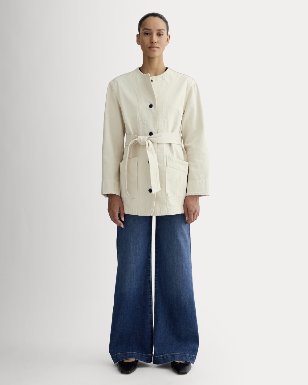 womens-long-denim-barrel-jacket-garment-dyed-sand