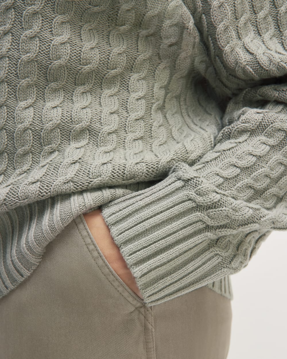 womens-cotton-merino-cable-turtleneck-sage-green