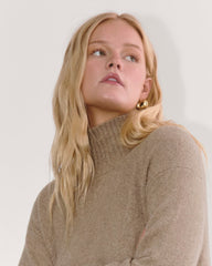 womens-luxe-cotton-sweater-dress-heather-taupe | alt