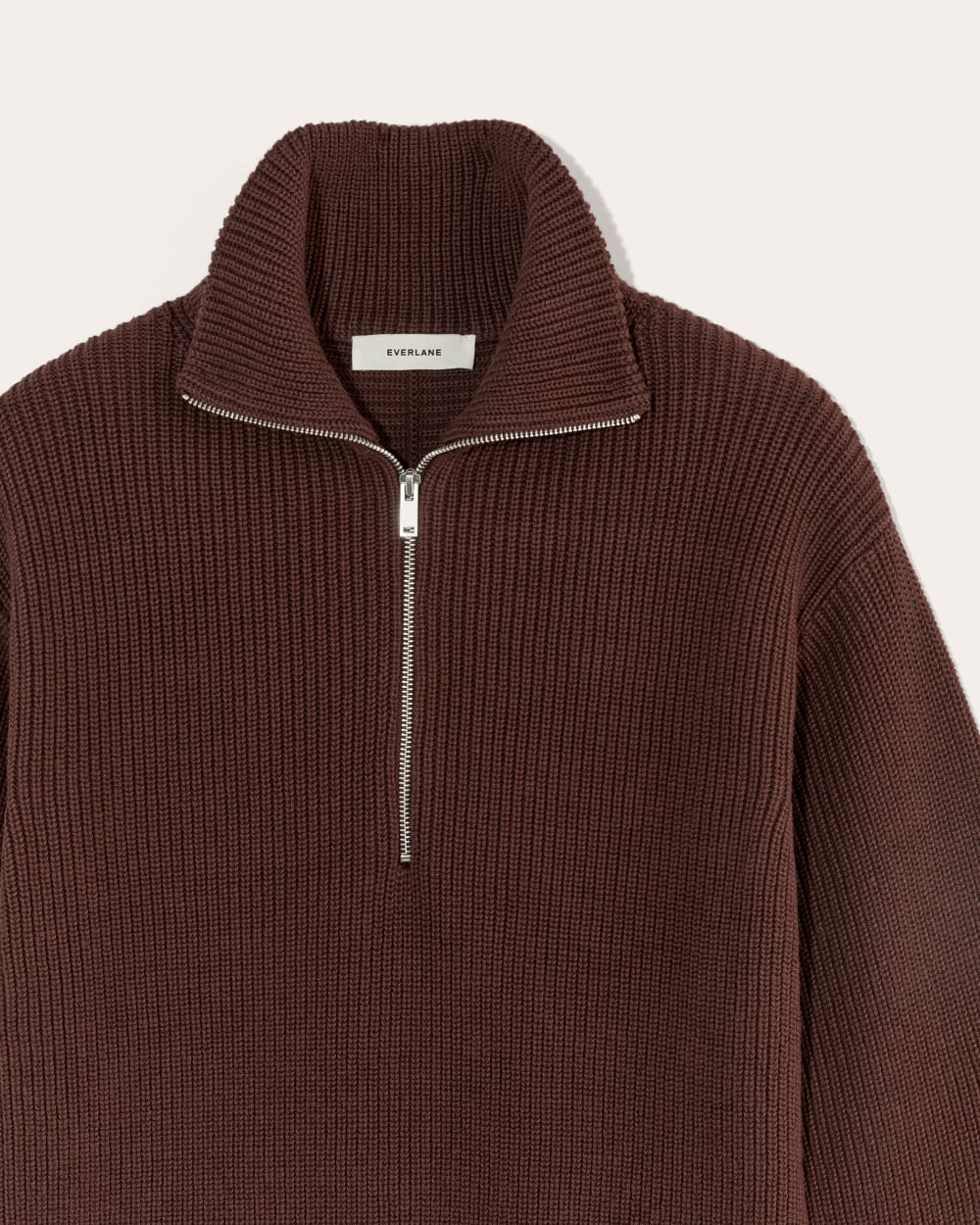 womens-cotton-half-zip-sweater-dark-mahogany