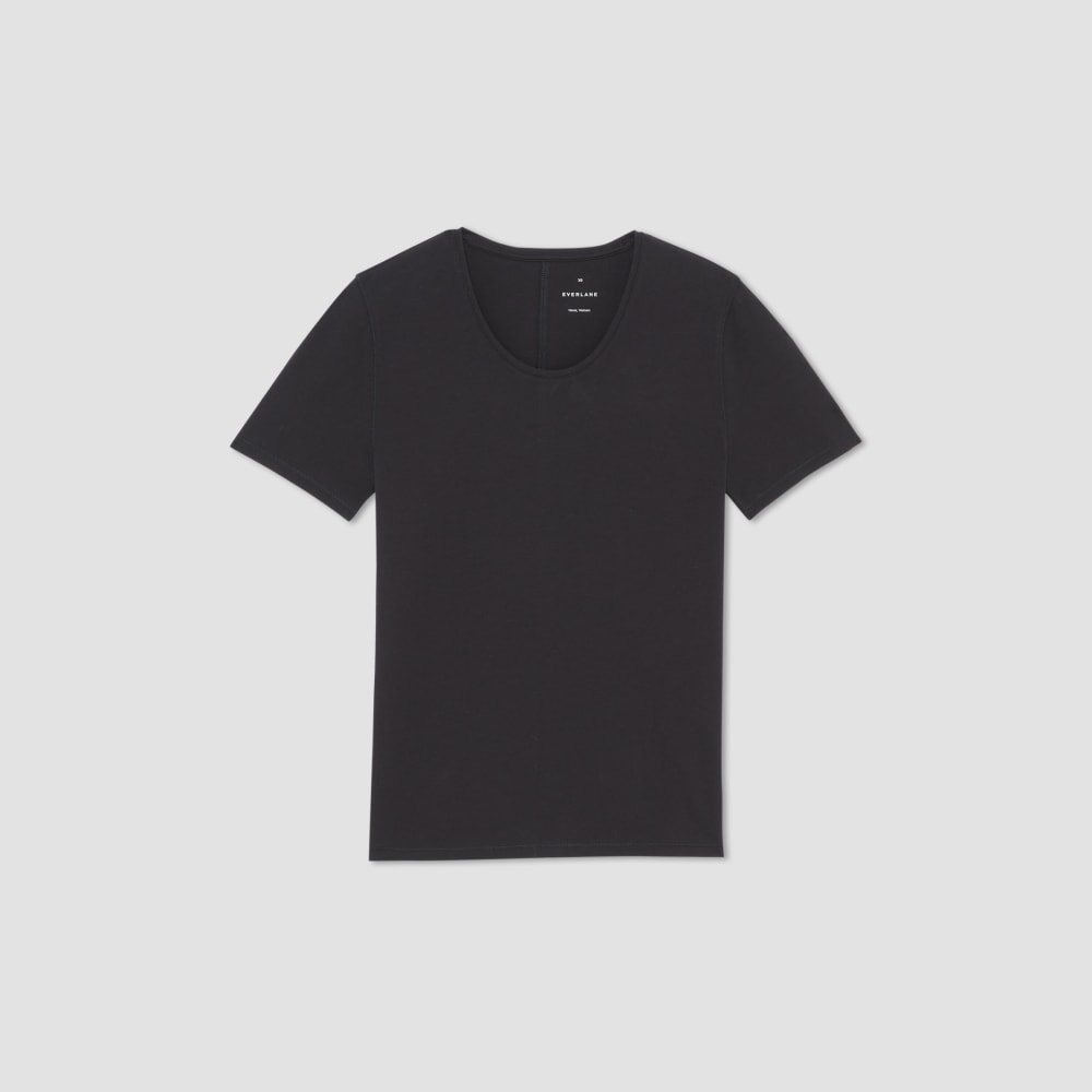 womens-supima-stretch-crew-neck-tee-black | alt