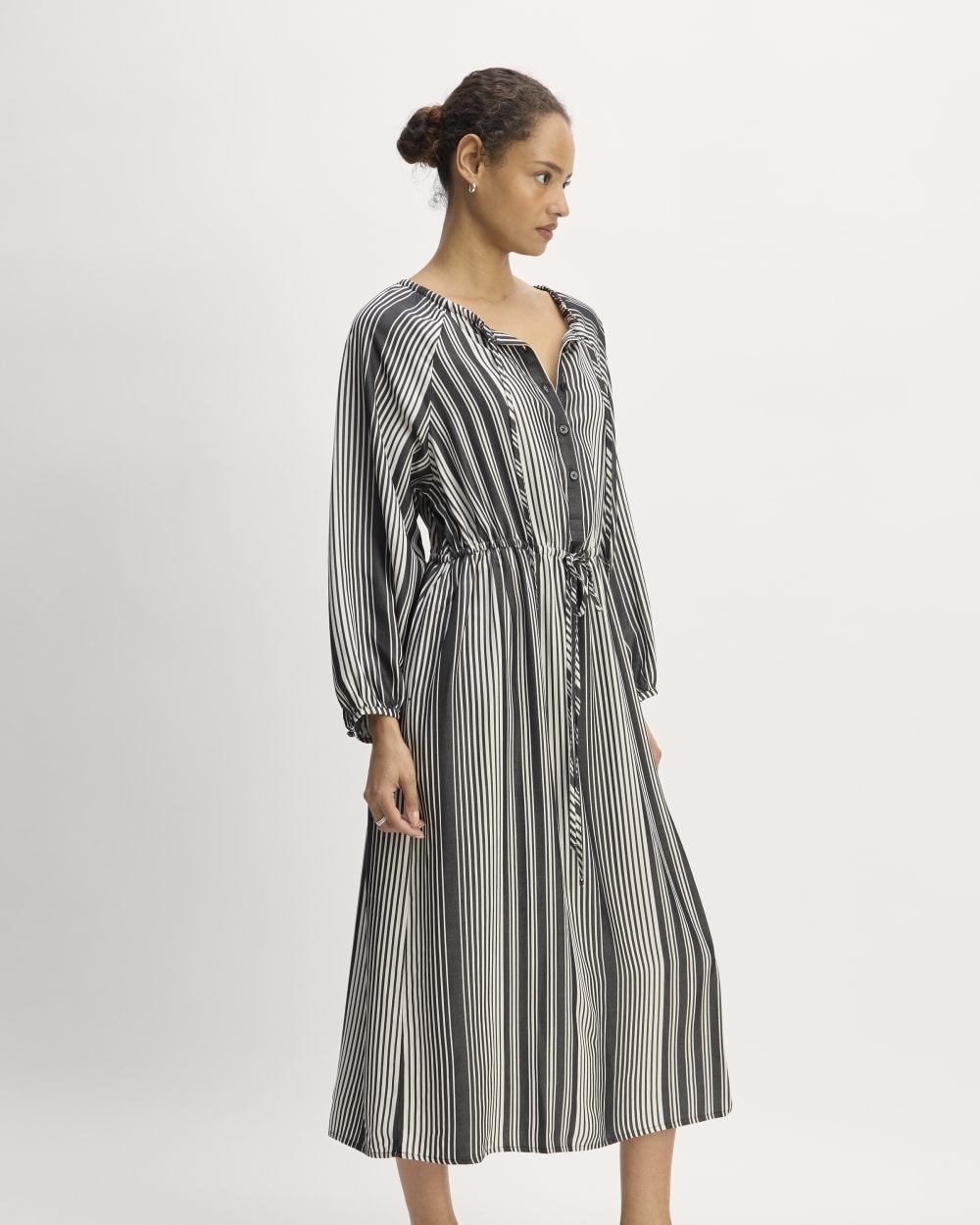 womens-tencel-gathered-maxi-dress-black-bone