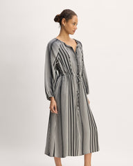 womens-tencel-gathered-maxi-dress-black-bone
