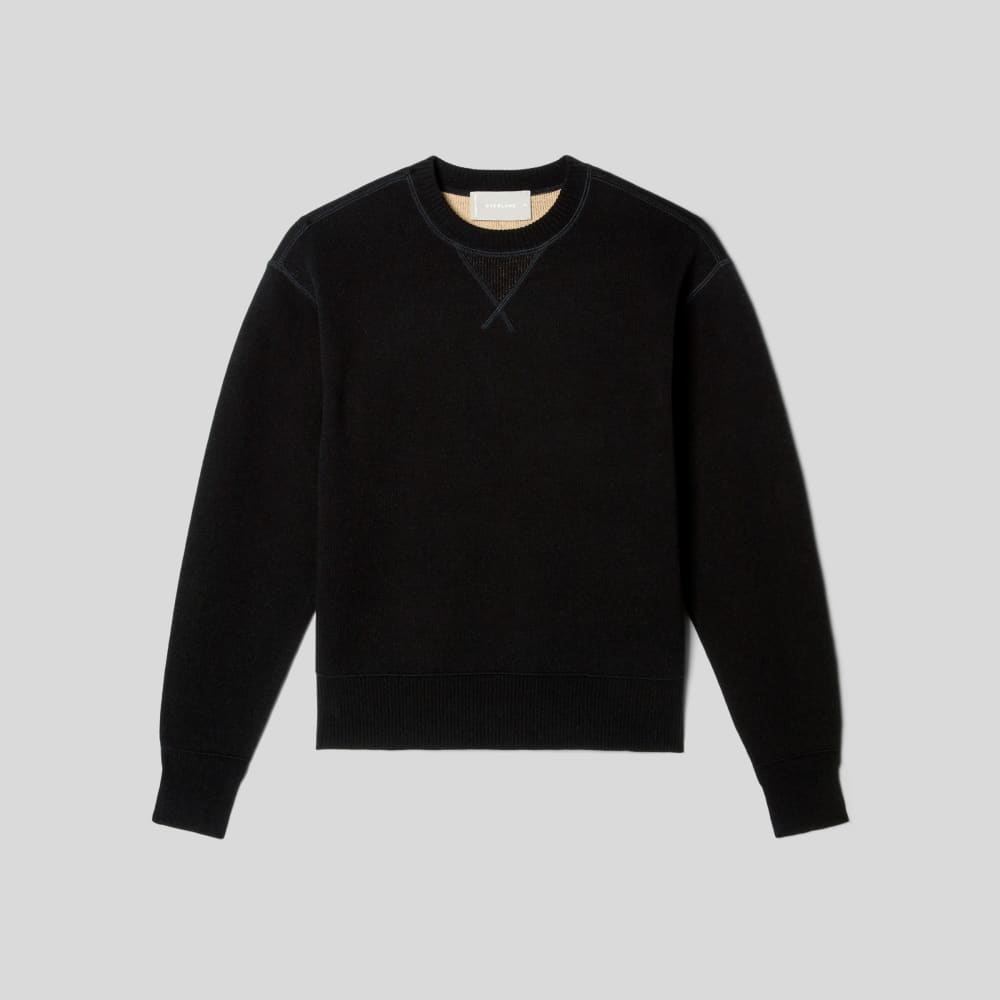 womens-knitted-sweatshirt-black | alt