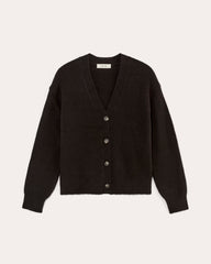womens-luxe-cotton-cocoon-cardigan-black | alt