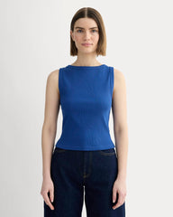 womens-selfie-boatneck-tank-bright-cobalt | primary