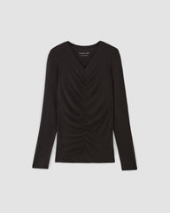 womens-merino-tencel-relaxed-v-neck-black | alt