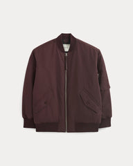 womens-renew-oversized-puffer-bomber-deep-plum | alt