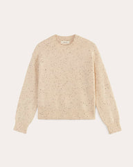 womens-luxe-cotton-cocoon-crew-sweater-linen-confetti | alt
