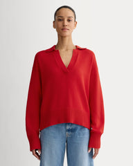 womens-cotton-boxy-polo-classic-red | primary