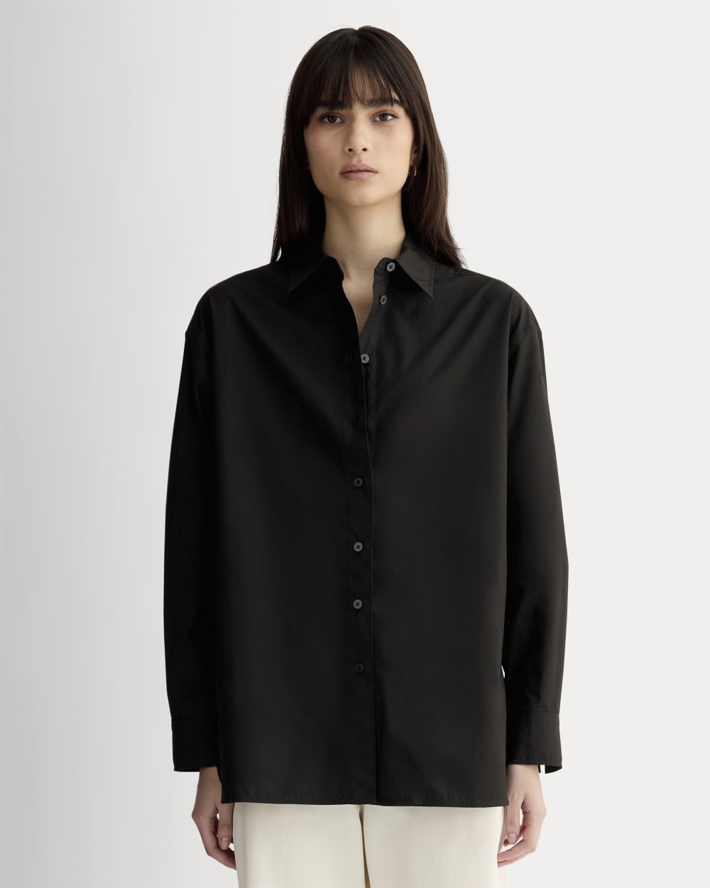 womens-boyfriend-shirt-cotton-black | primary