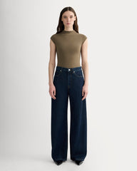 womens-form-funnel-neck-bodysuit-deep-taupe | primary