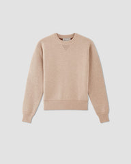womens-knitted-sweatshirt-warm-oat-heather | alt