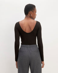 womens-supima-form-scoop-back-tee-black