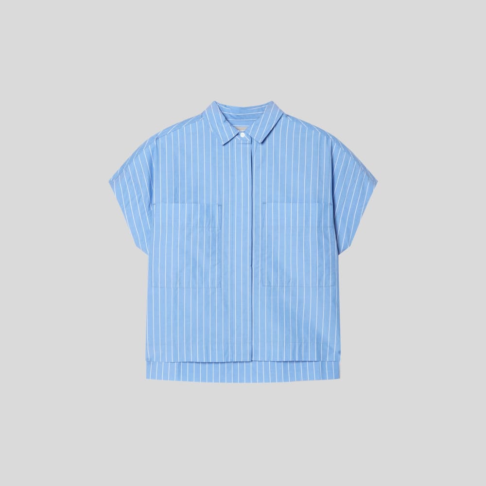 womens-box-cut-shirt-mariner-blue-white | alt