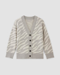 womens-alpaca-tiger-jacquard-cardigan-heathered-grey-snow | alt