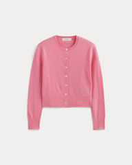 womens-cropped-cardigan-cotton-cashmere-deep-pink | alt