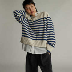 womens-recashmere-cropped-crew-sweater-bright-navy-bone | primary