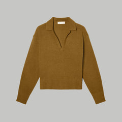 womens-recashmere-polo-tapenade | alt