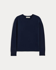 womens-cashmere-classic-crew-sweater-navy | alt
