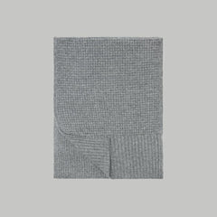 unisex-felted-merino-waffle-knit-scarf-heathered-mid-grey | alt