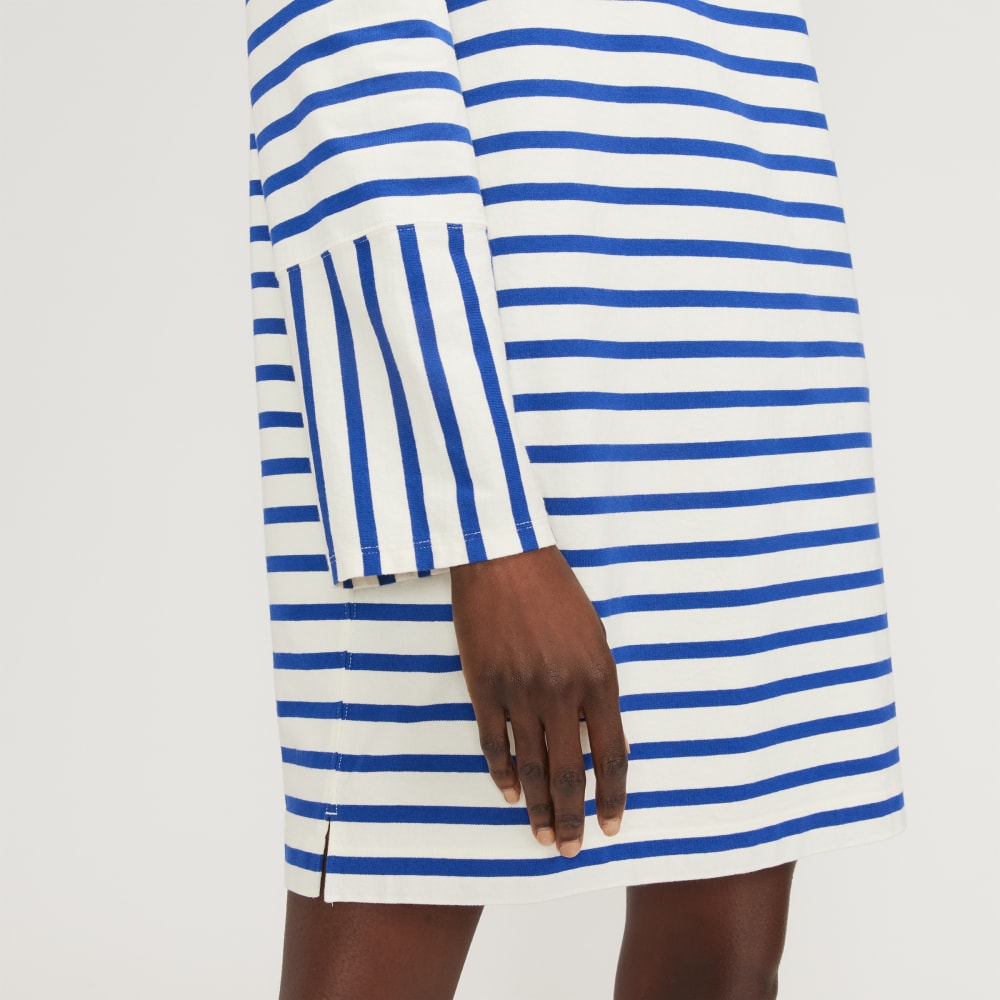 womens-organic-cotton-striped-tee-dress-canvas-tan-mazarine-blue