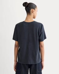 womens-slouchy-v-tee-cotton-linen-navy