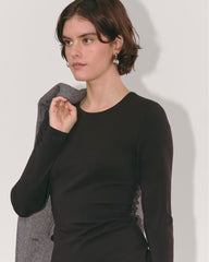 womens-form-mini-long-sleeve-dress-black