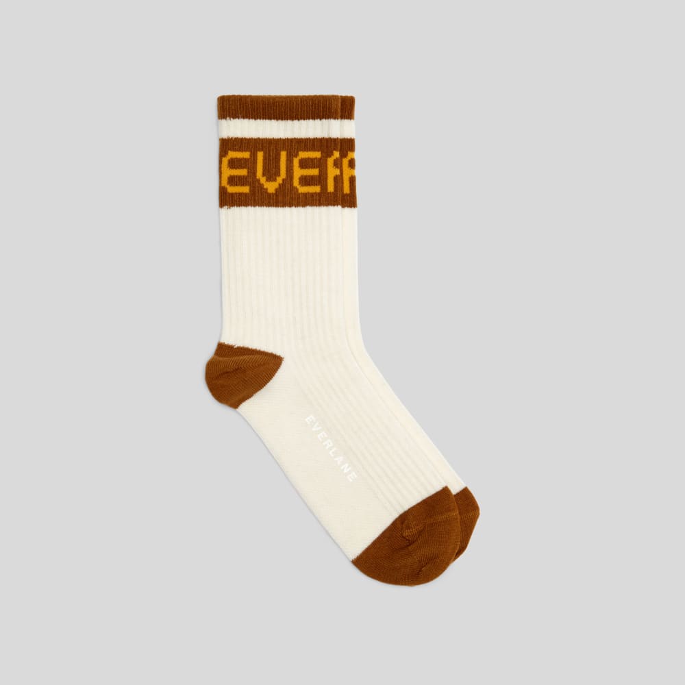 unisex-ribbed-sweater-sock-tapenade-canvas-tan | primary