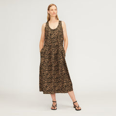 womens-poplin-summer-dress-toasted-coconut-print | primary