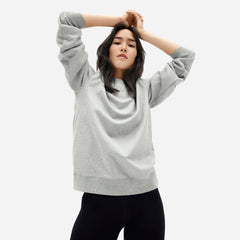 womens-uni-french-terry-crew-hthr-grey | primary