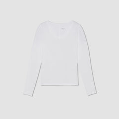 womens-supima-stretch-ballet-neck-tee-white | alt