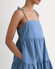 womens-gauze-mini-tiered-dress-soft-cobalt