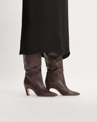 womens-knee-high-banana-heel-boot-dark-brown | alt