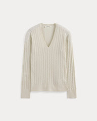 womens-cable-v-neck-in-cotton-cashmere-birch | alt