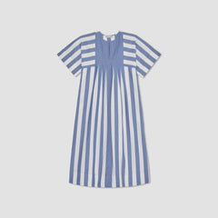 womens-poplin-caftan-dress-mazarine-blue-bone | alt