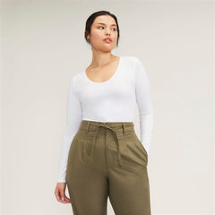 womens-supima-stretch-ballet-neck-tee-white | primary