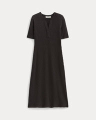 womens-rib-knit-henley-dress-black | alt