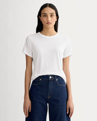 womens-slim-air-tee-white | primary