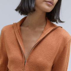 womens-luxe-merino-half-zip-sweater-tawny-brown