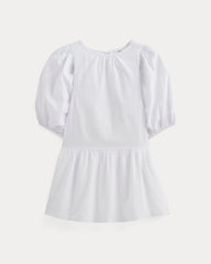 womens-gauze-puff-sleeve-mini-dress-white | alt